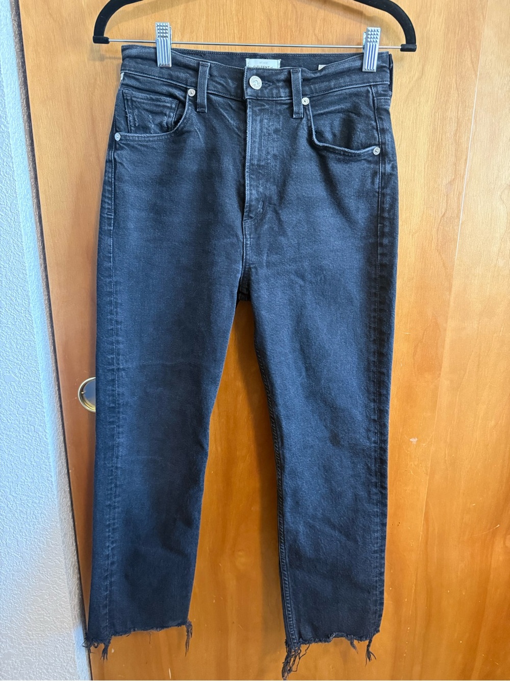 Citizens Of Humanity Black Straight-Leg Jeans
